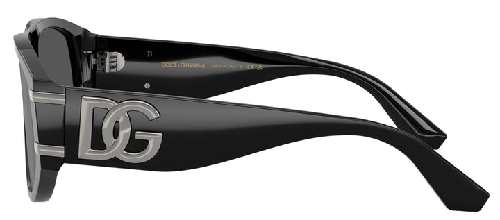 DOLCE & GABBANASunglasses - DOLCE & GABBANA DG 4499 501/6G Pilot Black Acetate Sunglasses with Grey Mirror Black Lens - DG_4499_501/6G_57mm - Ask Me Wear