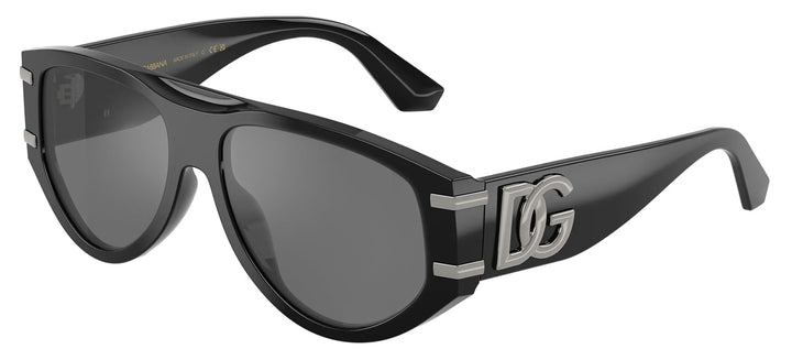 DOLCE & GABBANASunglasses - DOLCE & GABBANA DG 4499 501/6G Pilot Black Acetate Sunglasses with Grey Mirror Black Lens - DG_4499_501/6G_57mm - Ask Me Wear
