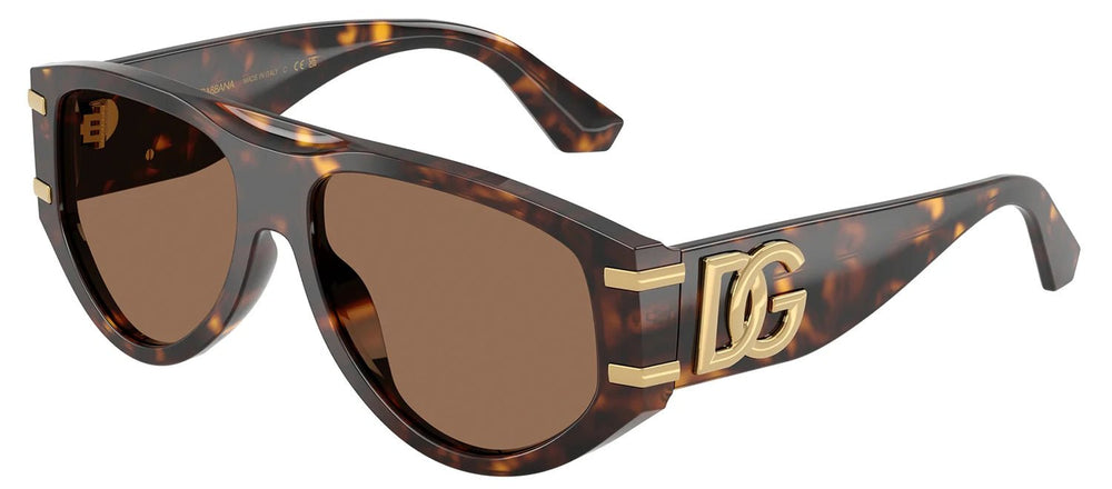 DOLCE & GABBANASunglasses - DOLCE & GABBANA DG 4499 502/73 Pilot Havana Acetate Sunglasses with Dark Brown Lens - DG_4499_502/73_57mm - Ask Me Wear