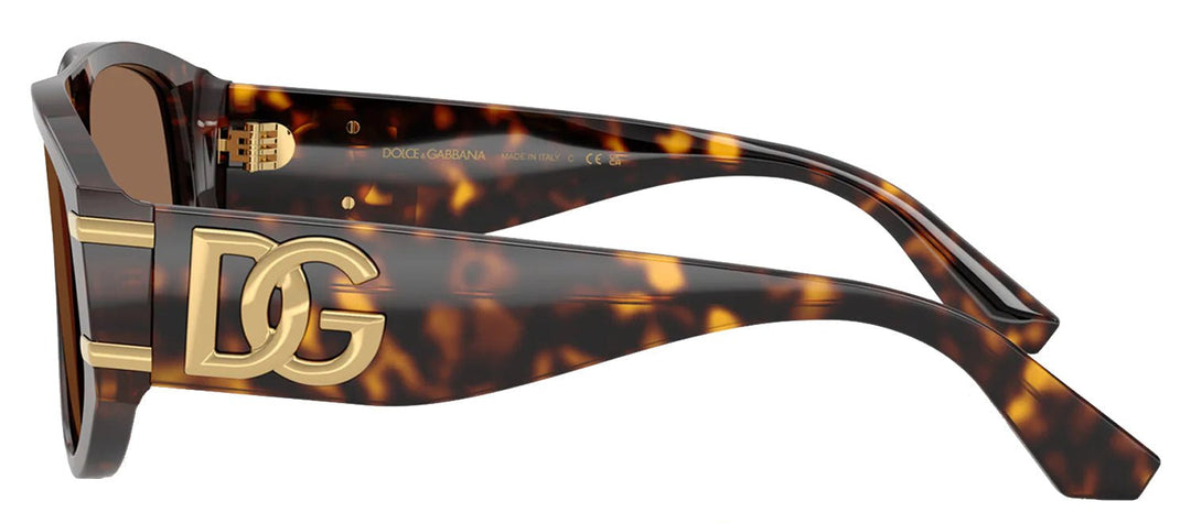 DOLCE & GABBANASunglasses - DOLCE & GABBANA DG 4499 502/73 Pilot Havana Acetate Sunglasses with Dark Brown Lens - DG_4499_502/73_57mm - Ask Me Wear