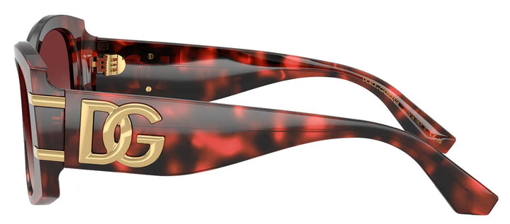 DOLCE & GABBANASunglasses - DOLCE & GABBANA DG 4501 33588H Butterfly Red Havana Acetate Sunglasses with Clear Gradient Dark Brandy Lens - DG_4501_33588H_54mm - Ask Me Wear