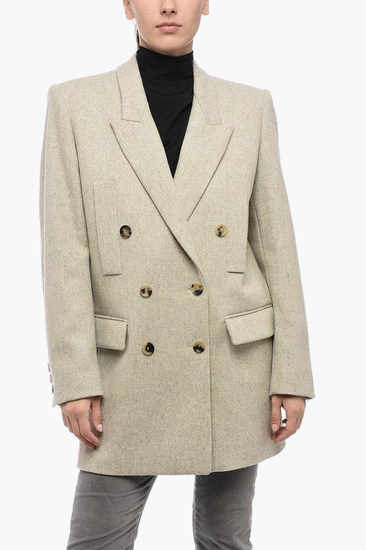 Isabel Marant Double Breasted Coat With Flap Pockets