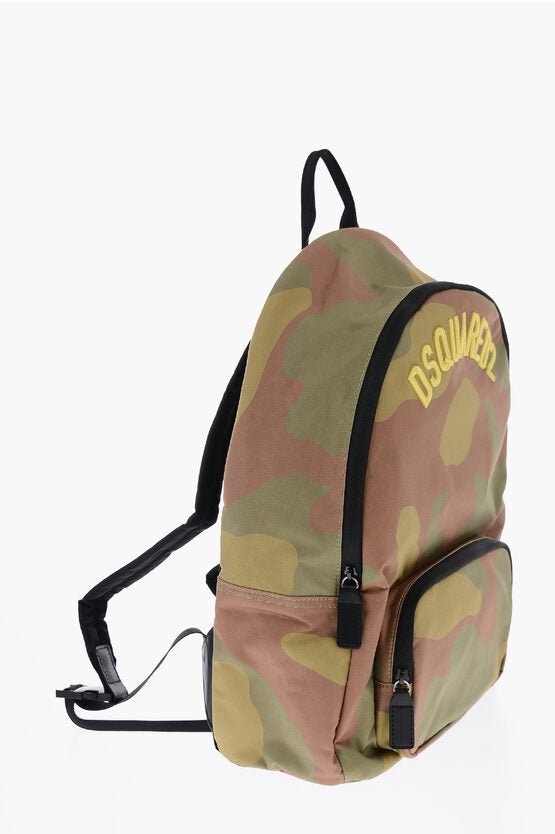 Bags - Dsquared2 Kids Camouflage Backpack with Embossed Logo - 8053284518374 - Ask Me Wear