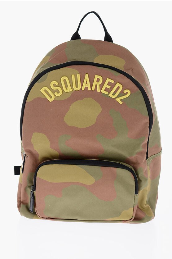 Bags - Dsquared2 Kids Camouflage Backpack with Embossed Logo - 8053284518374 - Ask Me Wear