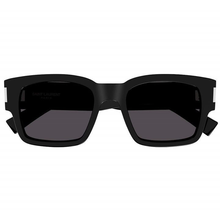 Saint Laurent Sunglasses Square Full Rim, Black Frame and Black Lens SL617001