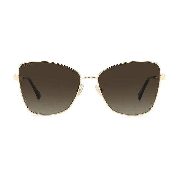 Jimmy Choo Sample Sale | Jimmy Choo Sunglasses Butterfly Full Rim, Gold Frame And Brown Gradient Lens Teso/s0000Ha - Butterfly Sunglasses | Designer outlet