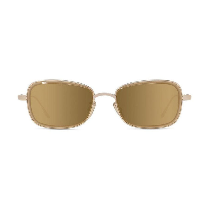 Loewe Sunglasses Geometric Full Rim, Shiny Yellow Frame and Yellow Mirror Lens LW40159U32G