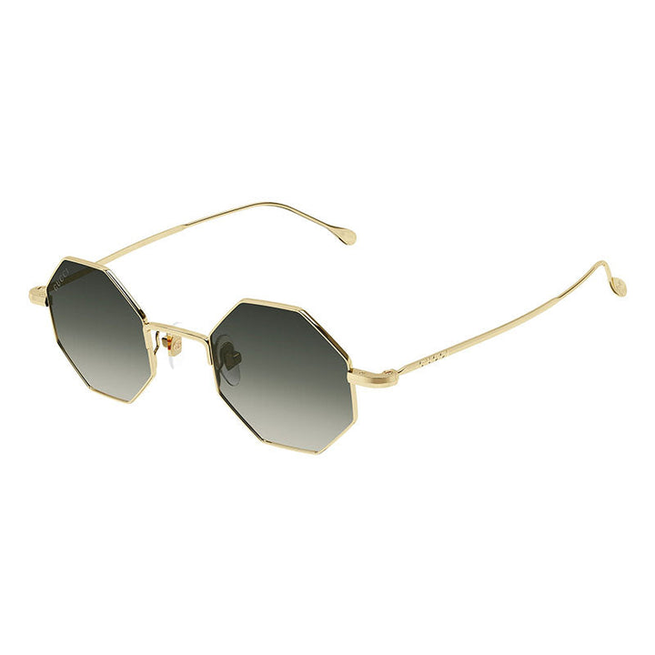 Gucci Geometric Full Rim, with a Gold frame and Grey Gradient lens.