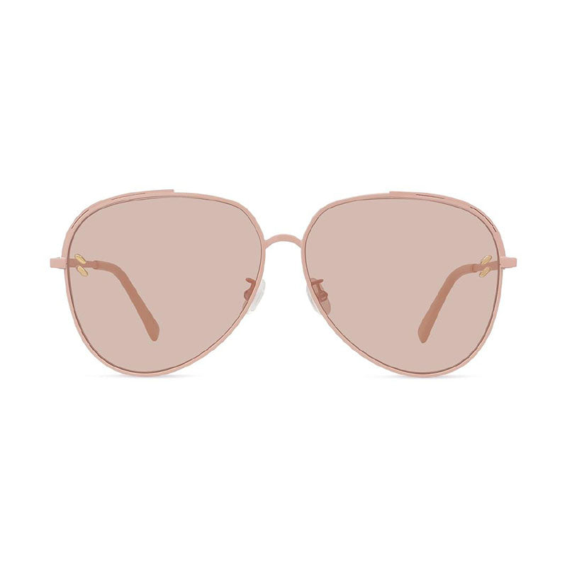 Stella McCartney Sunglasses Aviator Full Rim, Light Pink Frame and Light Blush Lens SC40004U72Y