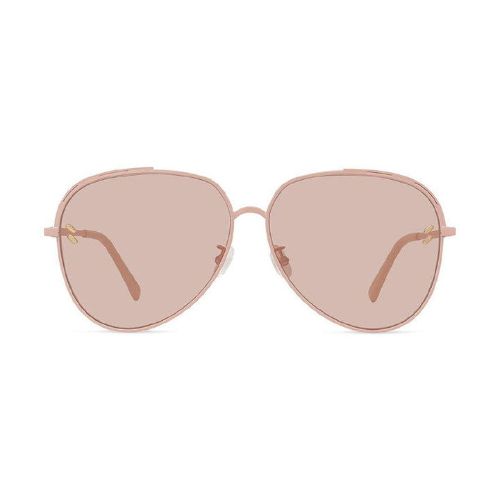 Stella McCartney Sunglasses Aviator Full Rim, Light Pink Frame and Light Blush Lens SC40004U72Y