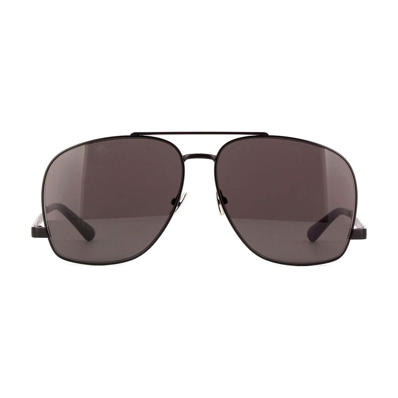 Saint Laurent Sunglasses Aviator Full Rim, Black Frame and Black Lens SL653LEON002