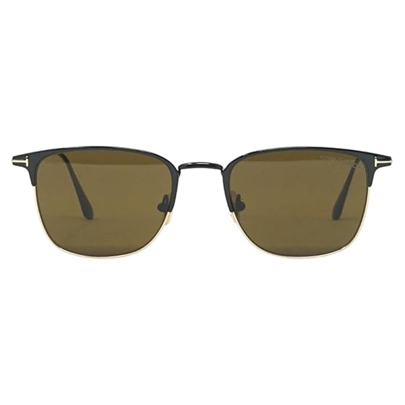 Tom Ford Browline Full Rim, with a Shiny Black frame and Roviex lens.
