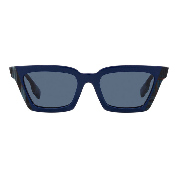 Burberry Sunglasses Square Full Rim, Blue/Navy Check Frame and Dark Blue Lens BE4392U405780