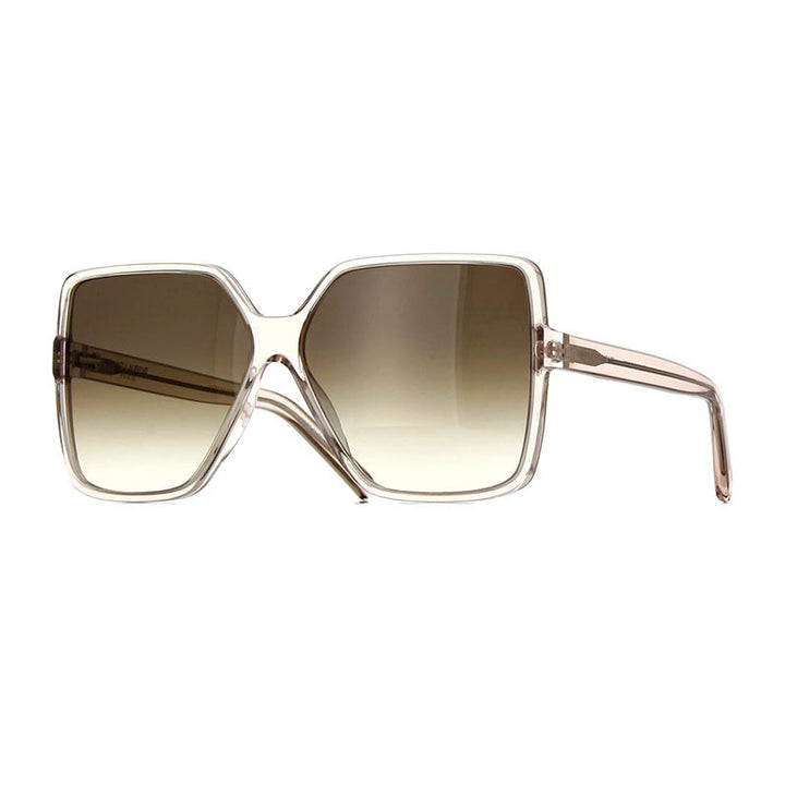 Saint Laurent Sunglasses Square Full Rim, Beige Frame and Brown Lens SL232BETTY005