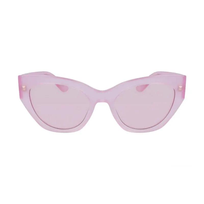 Salvatore Ferragamo Sample Sale | Salvatore Ferragamo Sunglasses Cat Eye Full Rim, Opaline Pink Frame And Pink Lens Sf1107S663 - Cat Eye Sunglasses | Designer outlet