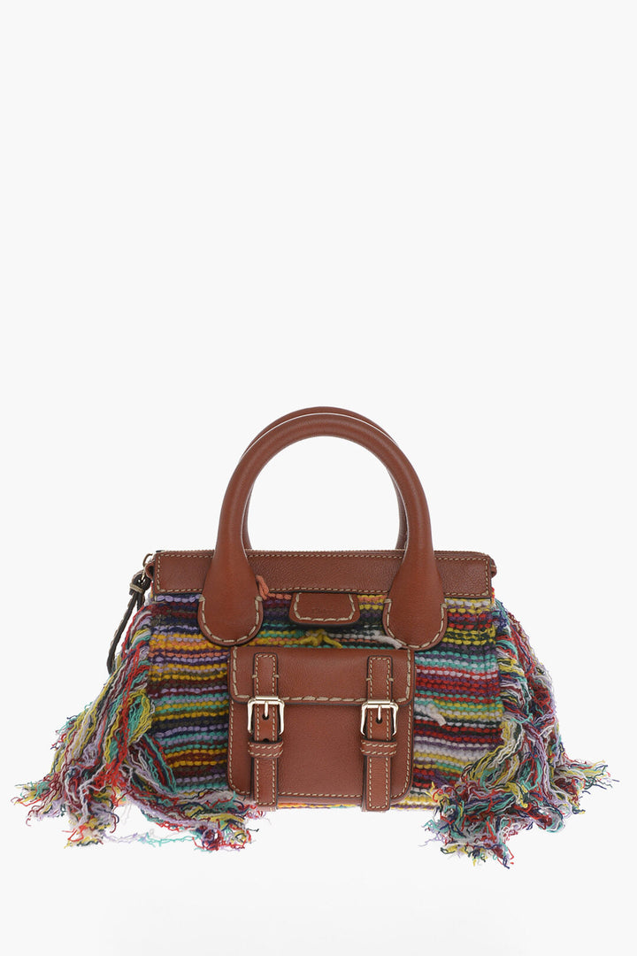 Chloe EDITH Knitted Bag with Leather Detailing