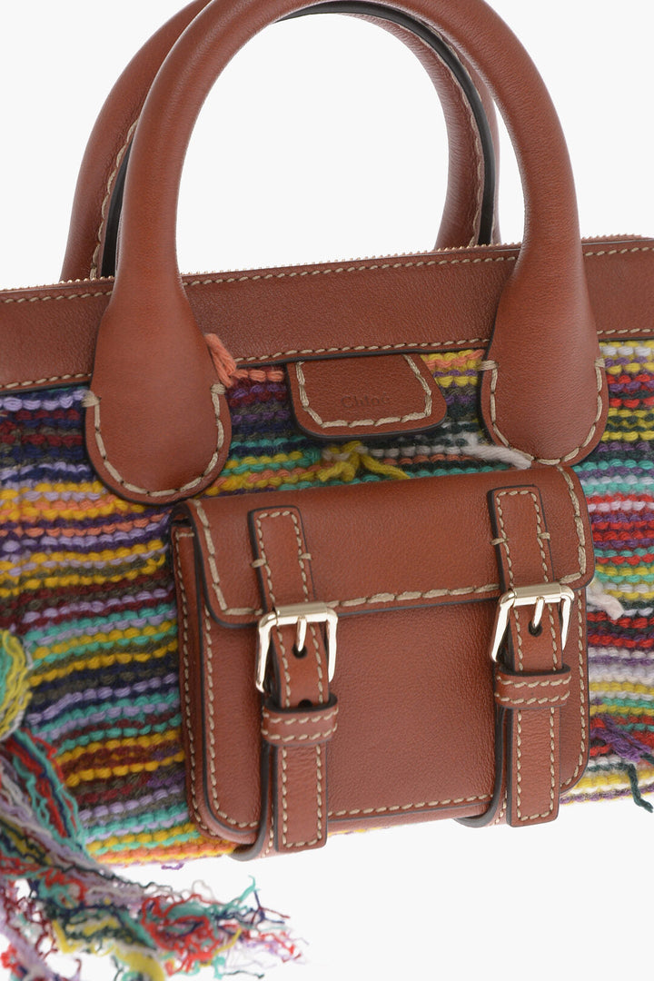 Chloe EDITH Knitted Bag with Leather Detailing