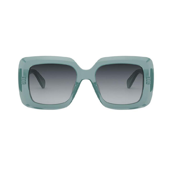 Celine Sunglasses Square Full Rim, Shiny Blue Frame and Grey Gradient Lens CL40263F93B