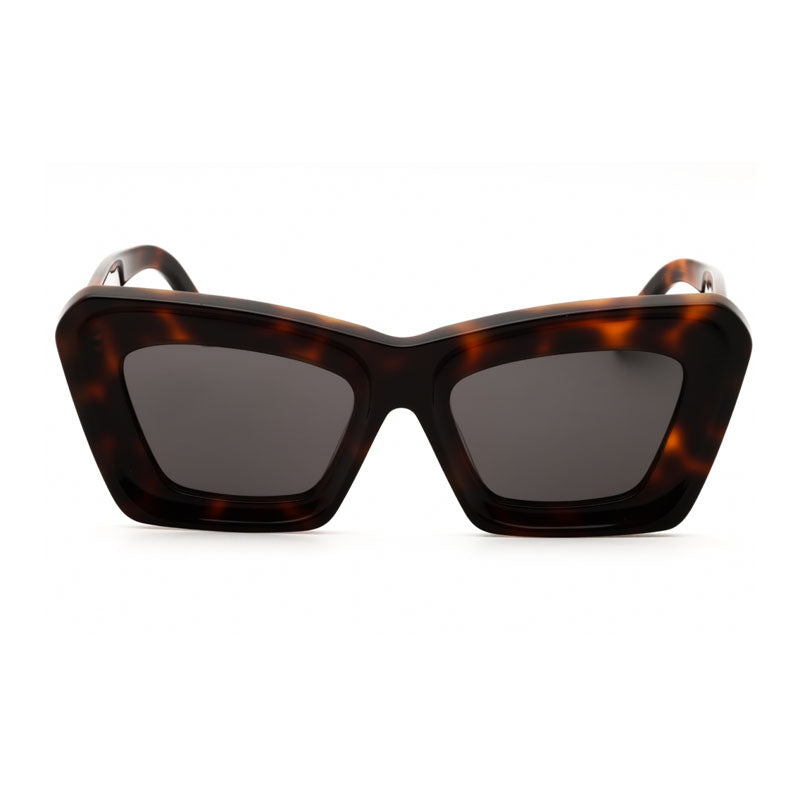 Loewe Sunglasses Butterfly Full Rim, Dark Havana Frame and Smoke Lens LW40145F52A