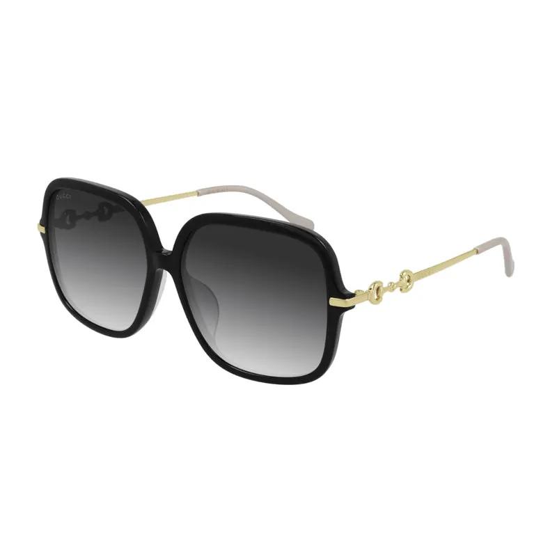 Gucci Sunglasses Square Full Rim, Black Frame And Grey Gradient Lens