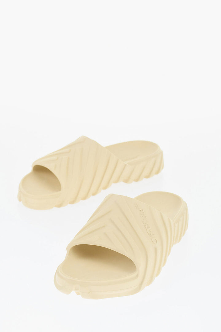 Off-White Embossed EXPLORATION Sliders