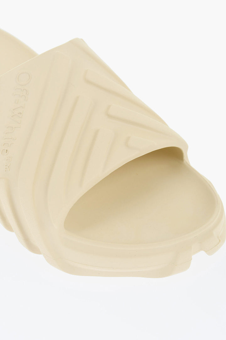 Off-White Embossed EXPLORATION Sliders