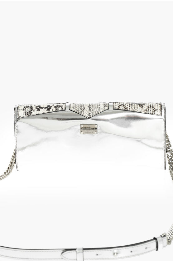 Philipp Plein EST.1978 Snake Leather Detailed LUXURY DREAM Clutch