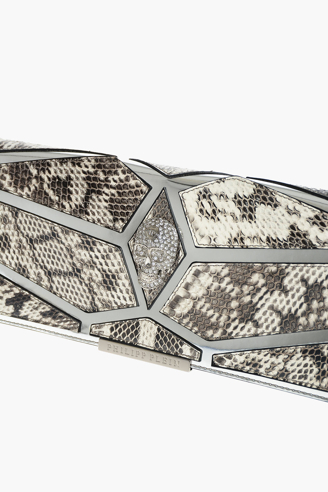 Philipp Plein EST.1978 Snake Leather Detailed LUXURY DREAM Clutch