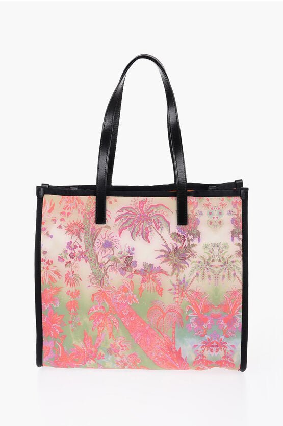 Bags - Etro Floral Patterned Tote Bag with Leather Trims - 2210972701 - Ask Me Wear