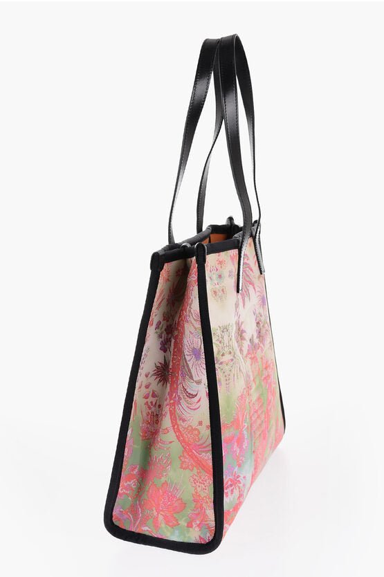 Bags - Etro Floral Patterned Tote Bag with Leather Trims - 2210972701 - Ask Me Wear