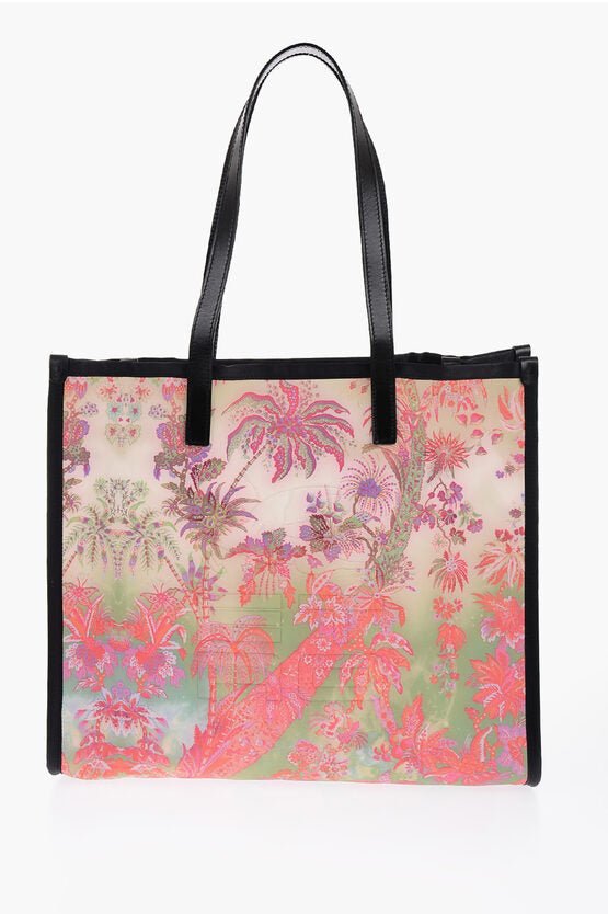 Bags - Etro Floral Patterned Tote Bag with Leather Trims - 2210972701 - Ask Me Wear