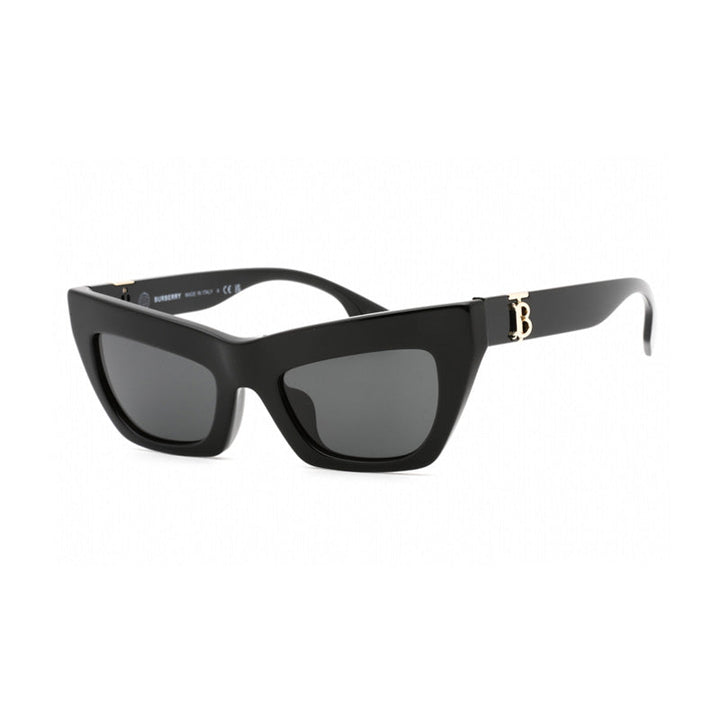 Burberry Sunglasses Cat Eye Full Rim, Black Frame and Dark Grey Lens BE4405F300187