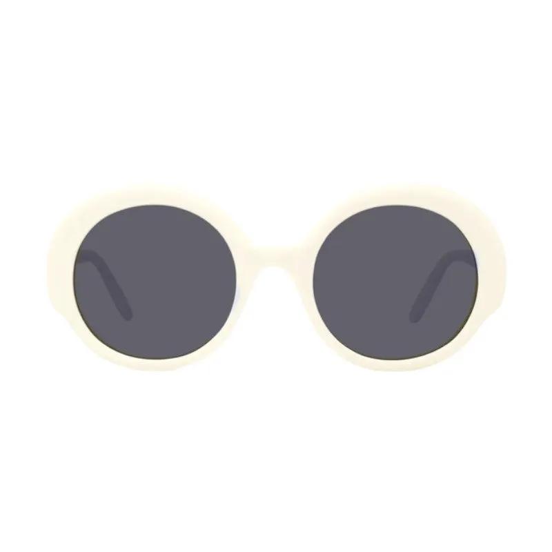 Loewe Sample Sale | Loewe Sunglasses Rectangle Full Rim, Ivory Frame And Smoke Lens Lw40135I25A - Sunglasses | Designer outlet