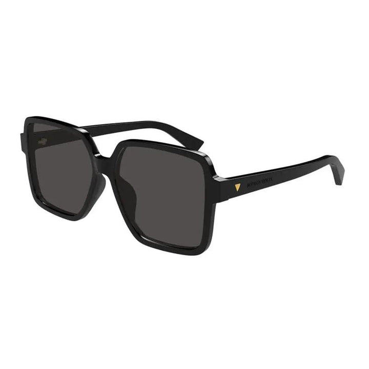 Bottega Veneta Sunglasses Square Full Rim, Black Frame And Grey Lens Bv1317Sk001