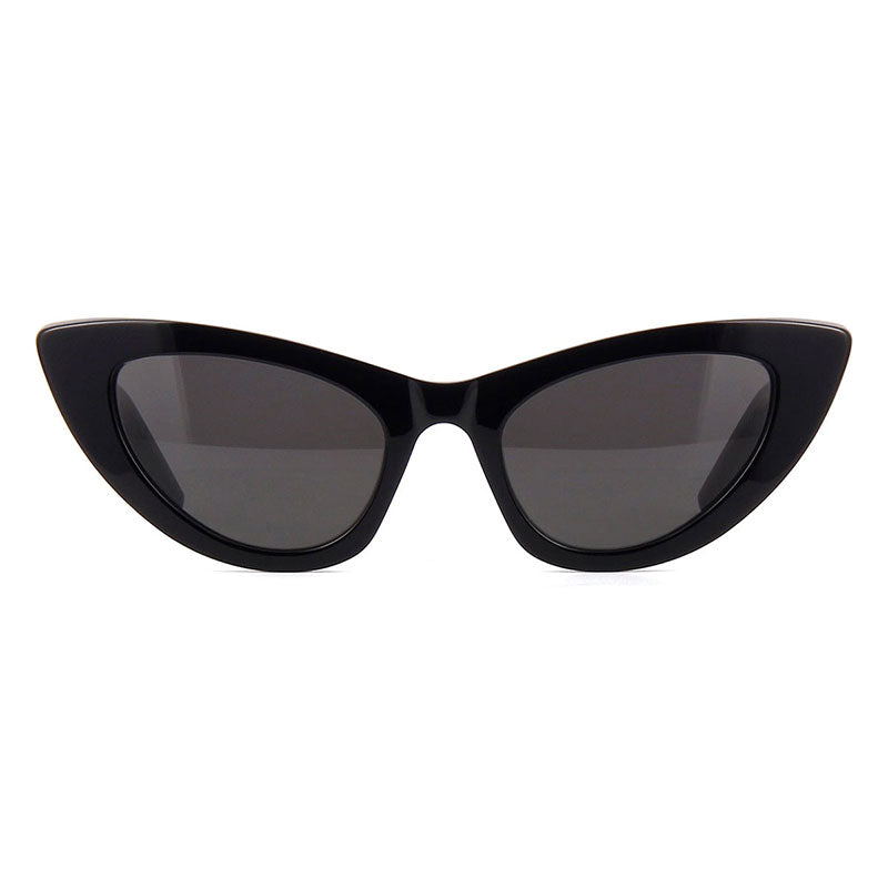Saint Laurent Sunglasses Cat Eye Full Rim, Black Frame and Grey Lens SL213LILY001