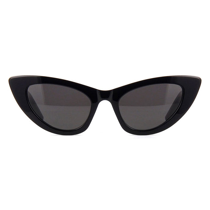 Saint Laurent Sunglasses Cat Eye Full Rim, Black Frame and Grey Lens SL213LILY001