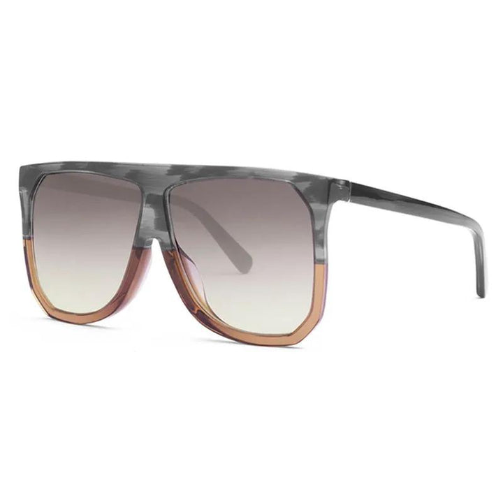 Loewe Sunglasses Square Full Rim, Transparent Grey Frame And Gradient Smoke Lens Lw40001F20B