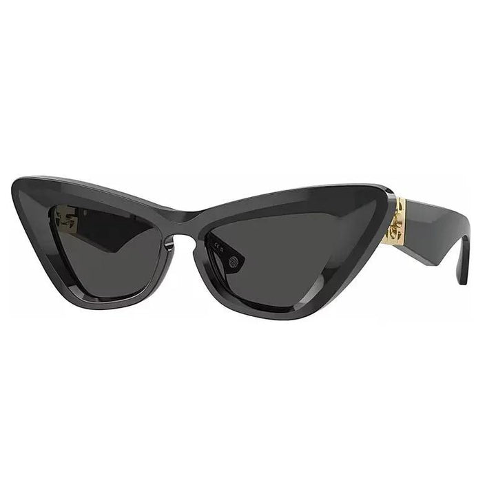 Burberry Sunglasses Cat Eye Full Rim, Dark Grey Frame And Dark Grey Lens