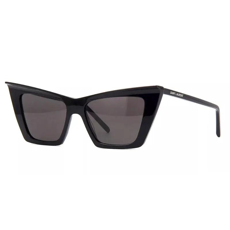 Saint Laurent Sample Sale | Saint Laurent Sunglasses Cat Eye Full Rim, Black Frame And Grey Lens Sl372001 - Sunglasses | Designer outlet