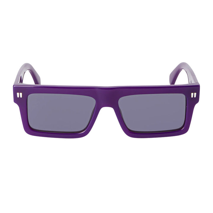 Off-White Sunglasses Square Full Rim, Purple Frame and Dark Grey Lens OERI13ZCHANDLER3707