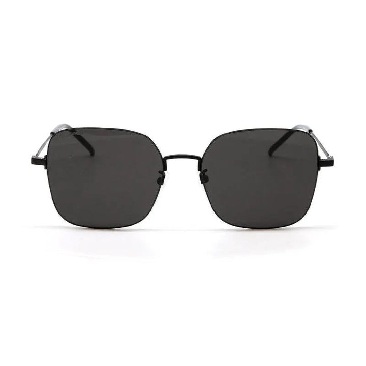 Saint Laurent Sample Sale | Saint Laurent Sunglasses Square Full Rim, Black Frame And Black Lens Sl410Wire002 - Sunglasses | Designer outlet