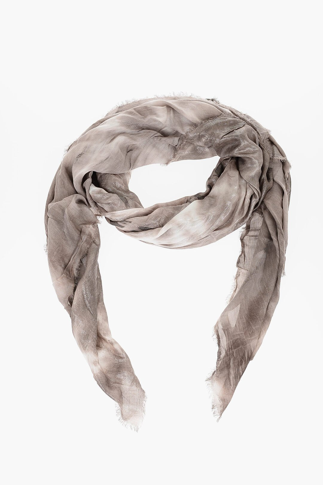 Other - Fabiana Filippi Tie Dye Effect Lurex coating CARRE' Scarf - 8051317900356 - Ask Me Wear