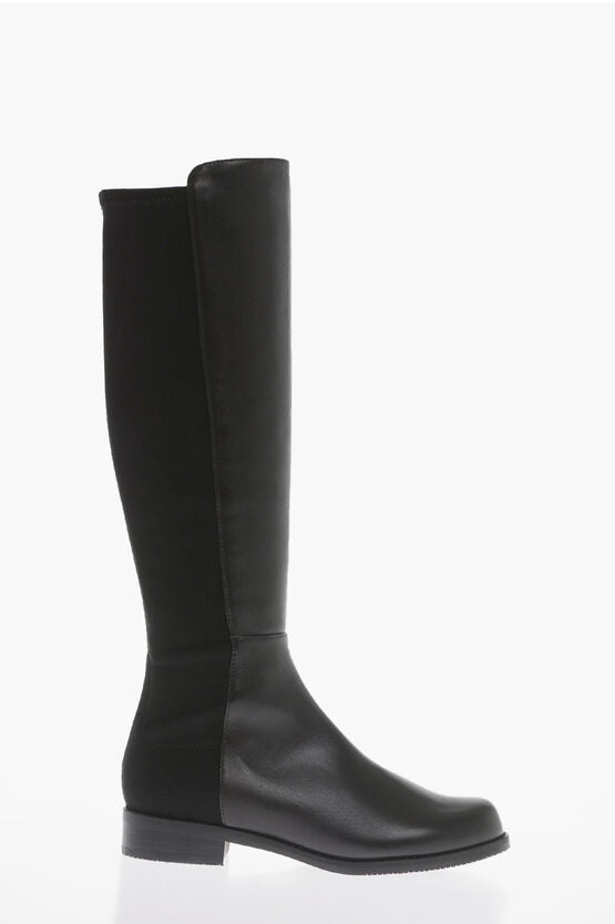 Stuart Weitzman - Other - Stuart Weitzman Fabric and Leather HALFNHALF Pull - On Boots - 612025190743 - Ask Me Wear