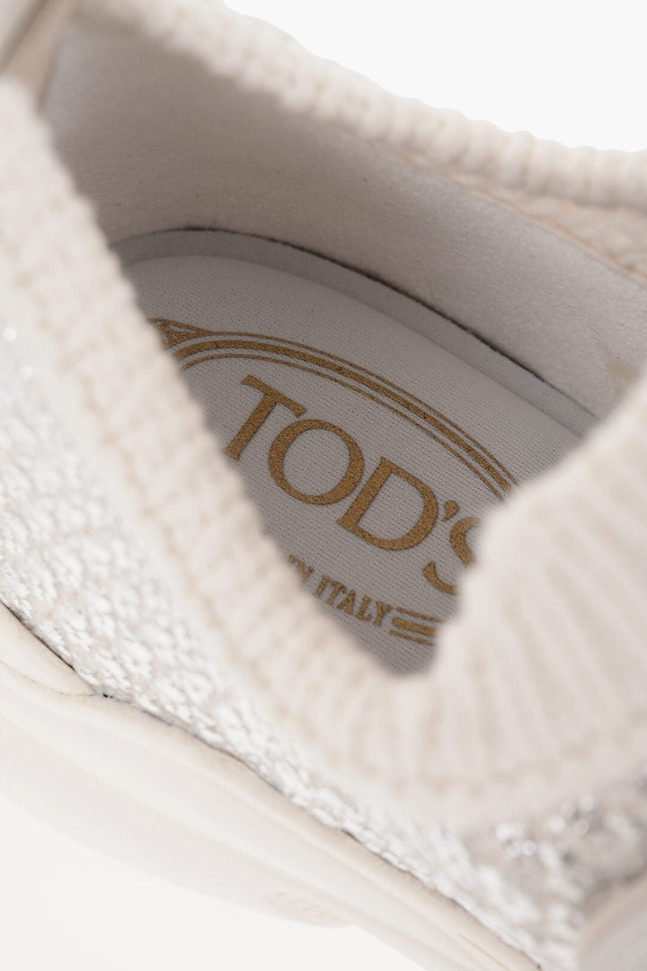 Tod's Fabric Slip On Slip on Sneakers with Leather Monogram