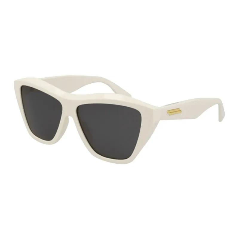 Bottega Veneta Sample Sale | Bottega Veneta Sunglasses Cat Eye Full Rim, Ivory Frame And Grey Lens Bv1092S003 - Cat Eye Sunglasses | Designer outlet