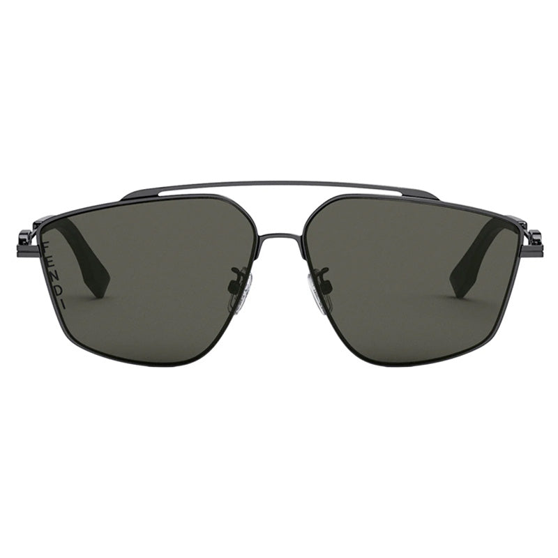Fendi Aviator Full Rim, with a Black Ruthenium frame and Smoke lens.