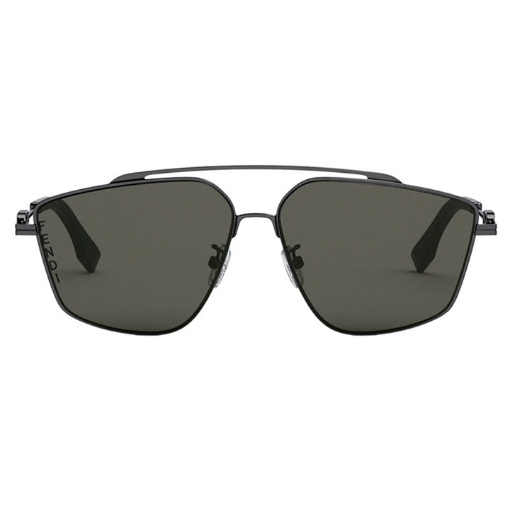 Fendi Aviator Full Rim, with a Black Ruthenium frame and Smoke lens.