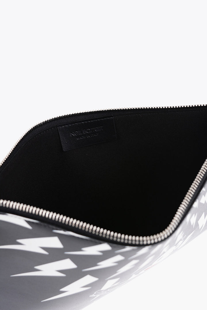 Neil Barrett FELIX THE CAT' Leather Pouch With Contrast Print