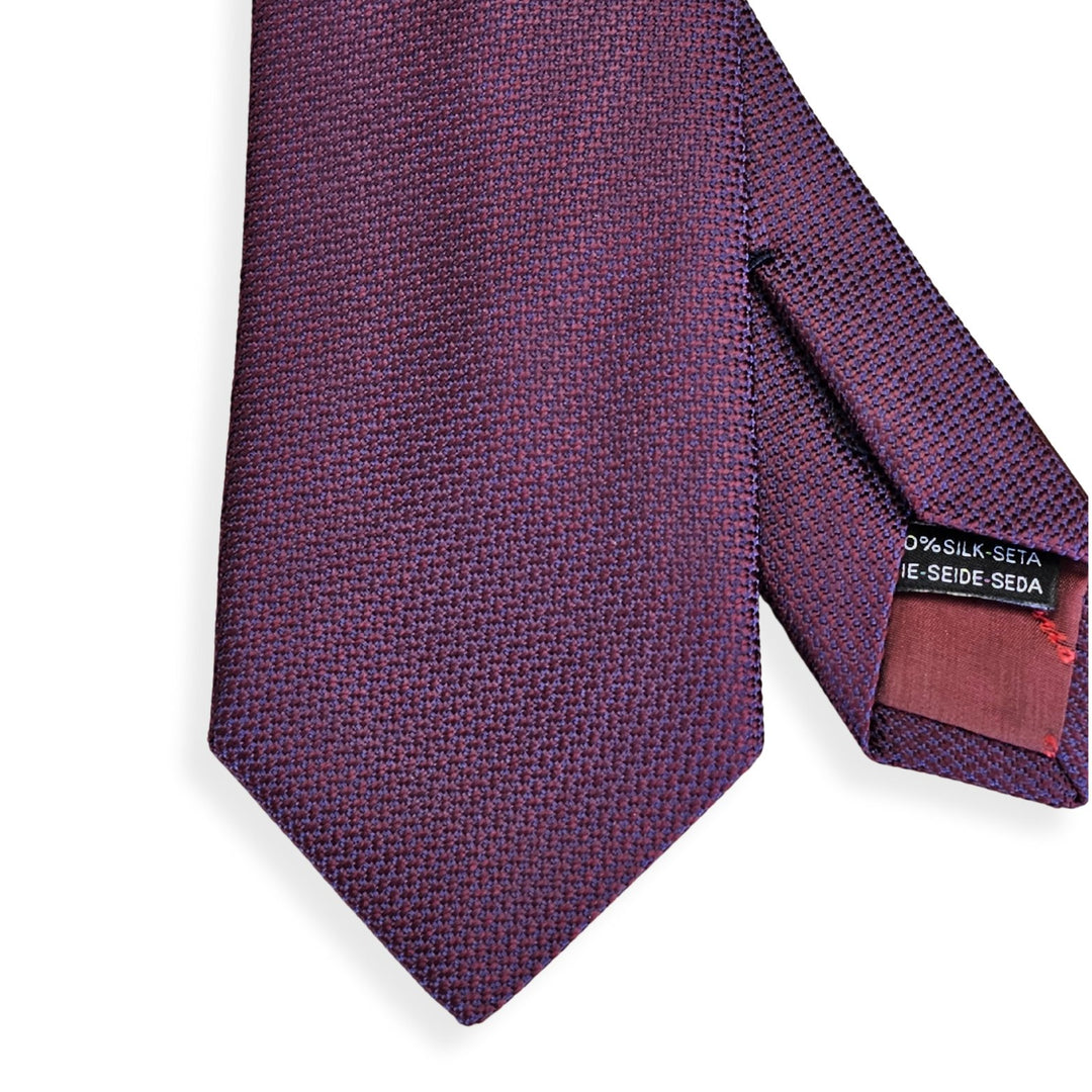 Accessories - Ties - Ferragamo 3 - Zero Tie - Blu/Bordea - 8017578933137 - Ask Me Wear