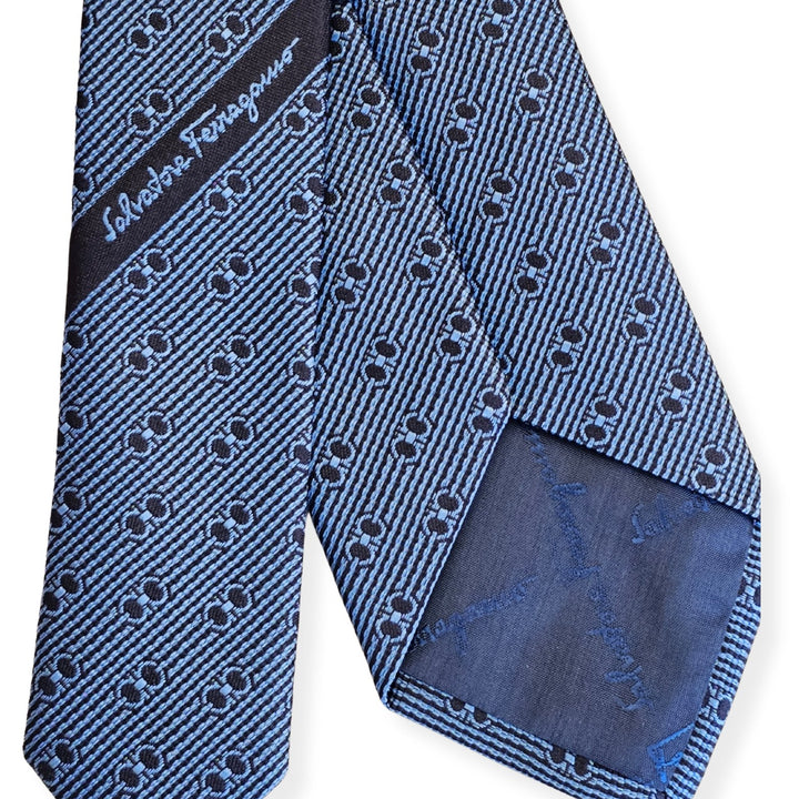 Accessories - Ties - Ferragamo 4 - Panarea Tie - Navy - 8057553760068 - Ask Me Wear